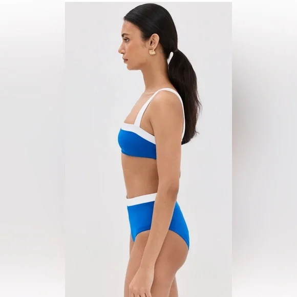 STAUD - Liv Bikini Top + Devon High Rise Bikini Bottoms - Picture 4 of 10